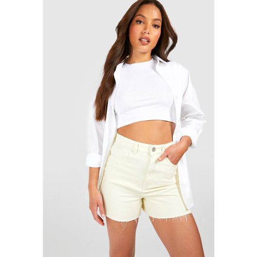 Tall" - Short Ample En Jean À Ourlet Effiloché - 36 - boohoo - Modalova
