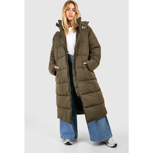 Parka Premium À Détails En Fausse Fourrure - boohoo - Modalova