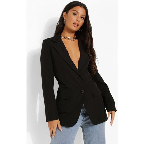 Blazer Cintré - Noir - 38, Noir - boohoo - Modalova