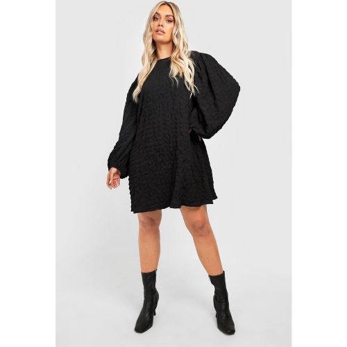 Grande Taille - Robe Babydoll Texturée - 44 - boohoo - Modalova