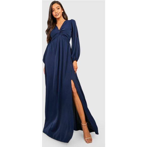 Robe Longue Fendue Torsadée - 36 - boohoo - Modalova