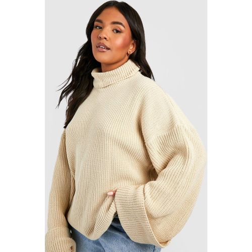 Grande Taille - Pull En Maille À Col Roulé - 44 - boohoo - Modalova