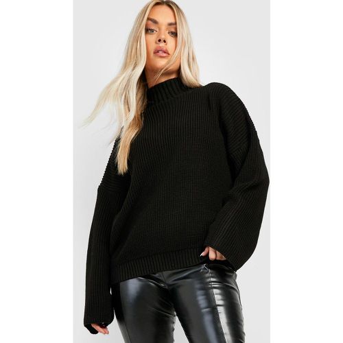 Grande Taille - Pull En Maille À Col Cheminée - 46 - boohoo - Modalova