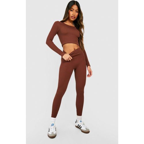 Legging Structuré Côtelé - Xs - boohoo - Modalova