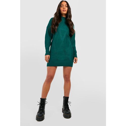 Petite" - Robe Pull En Maille À Col Roulé - M/L - boohoo - Modalova