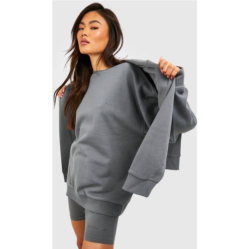 Ensemble Avec Sweat Oversize Et Short Cycliste - S - boohoo - Modalova