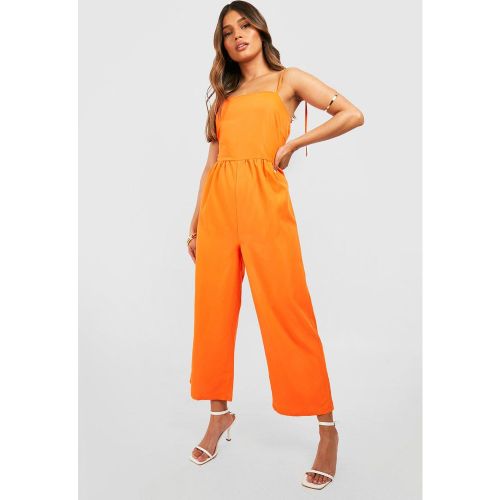 Combinaison Jupe-Culotte Nouée En Coton - 40 - boohoo - Modalova