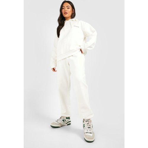 Survêtement De Sport À Slogan - Blanc Écru - S, Blanc Écru - boohoo - Modalova