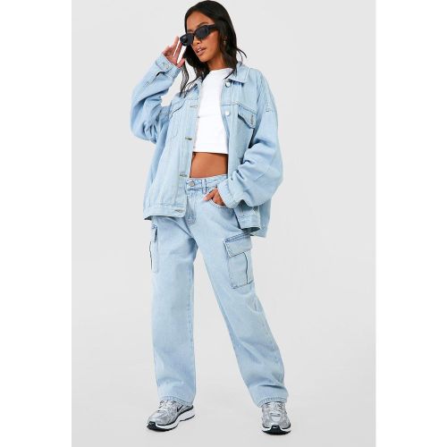 Petite" - Jean Boyfriend Cargo - 38 - boohoo - Modalova