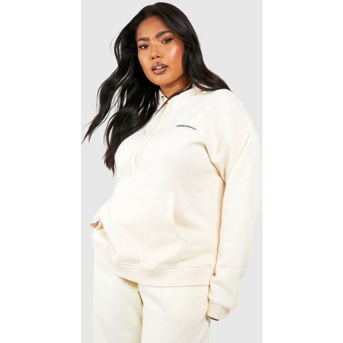 Grande Taille - Sweat À Capuche Oversize - Blanc Écru - 50, Blanc Écru - boohoo - Modalova