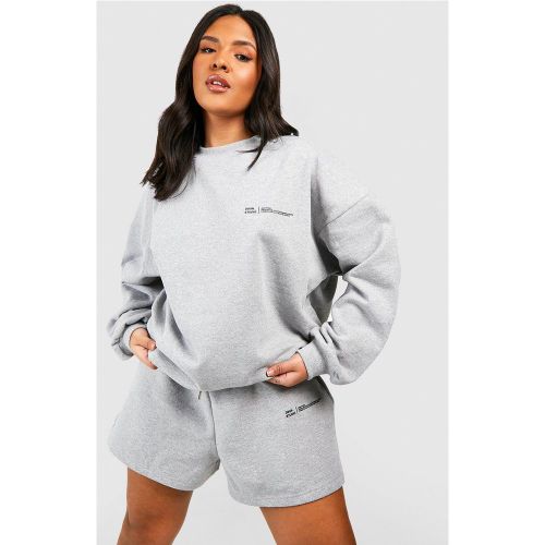 Grande Taille - Survêtement Oversize Avec Sweat Et Short - 44 - boohoo - Modalova