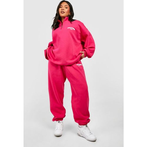 Grande Taille - Sweat Oversize Zippé À Slogan Dsgn Studio - 44 - boohoo - Modalova