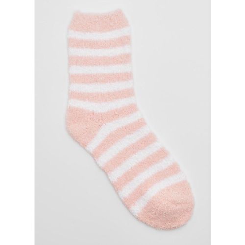 Chaussettes Duveteuses À Rayures - One Size - boohoo - Modalova