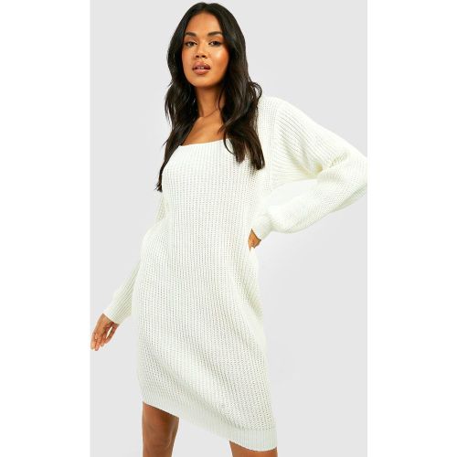 Robe Pull En Maille À Col Bateau - M - boohoo - Modalova