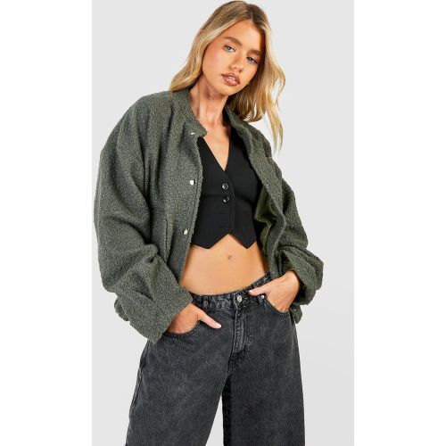 Bomber Oversize Texturé - 36 - boohoo - Modalova