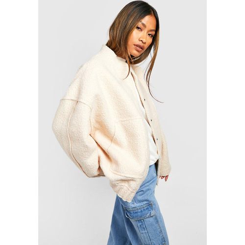 Bomber Oversize En Laine - 40 - boohoo - Modalova