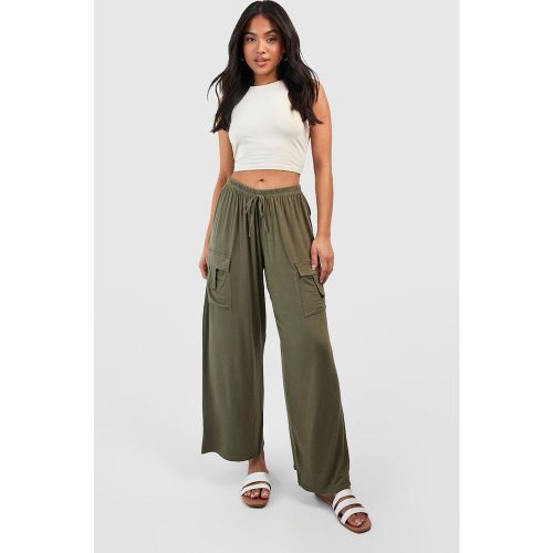 Petite" - Pantalon Cargo En Jersey - 42 - boohoo - Modalova