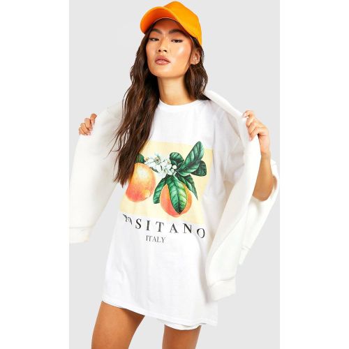 T-Shirt Oversize Imprimé Fruit - S - boohoo - Modalova