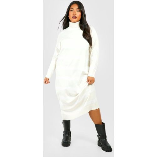 Grande Taille - Robe Mi-Longue À Col Roulé - 44 - boohoo - Modalova