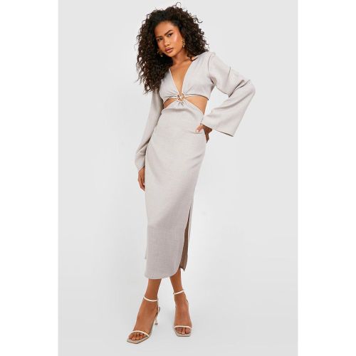 Robe Mi-Longue À Manches Évasées - 14 - boohoo - Modalova