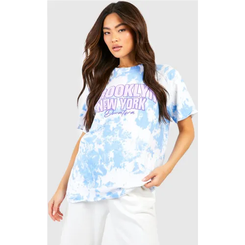 Grande Taille - T-Shirt Tie Dye Imprimé - S - boohoo - Modalova