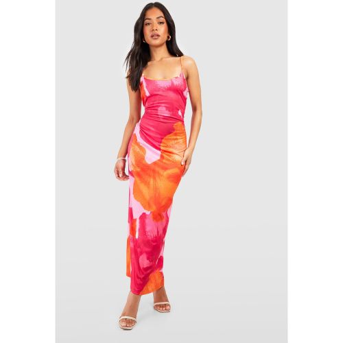 Petite" - Robe Longue Fleurie À Bretelles - 34 - boohoo - Modalova