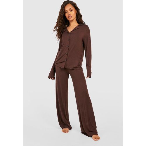 Pantalon De Pyjama Large En Jersey - 42 - boohoo - Modalova