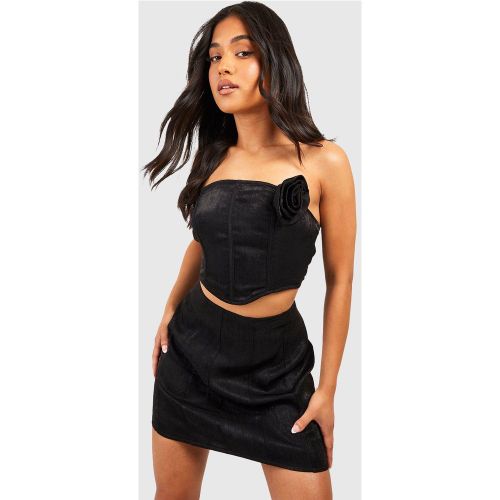 Petite" - Ensemble Avec Corset Et Mini-Jupe - 36 - boohoo - Modalova