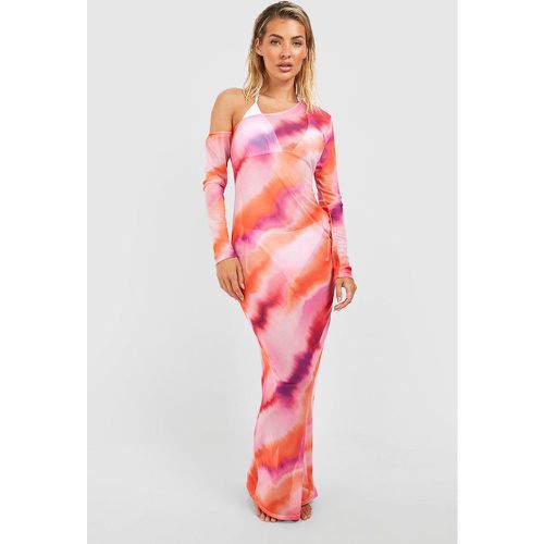 Robe De Plage Asymétrique Tie Dye - M - boohoo - Modalova