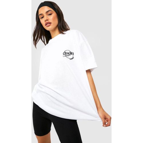 T-Shirt Oversize À Poche Brodée - S - boohoo - Modalova