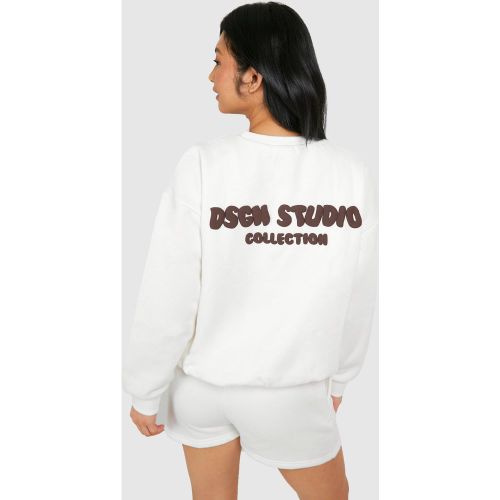 Petite" - Survêtement Avec Short - Blanc Écru - S, Blanc Écru - boohoo - Modalova