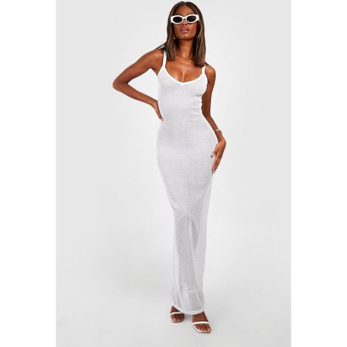 Robe Pull Longue En Maille Fine - L - boohoo - Modalova