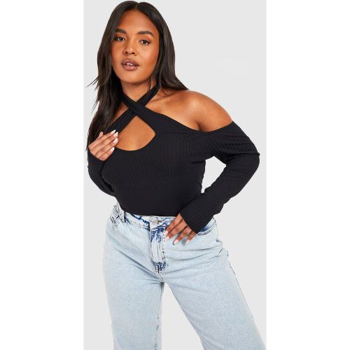 Grande Taille - Top Côtelé À Épaules Dénudées - 56 - boohoo - Modalova