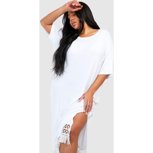 Grande Taille - Robe De Plage À Franges - 52 - boohoo - Modalova