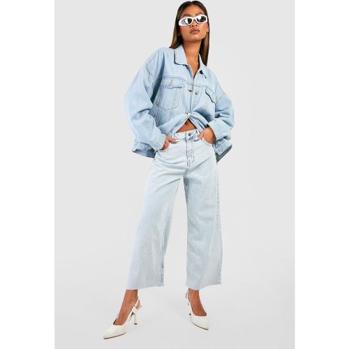 Jean Large À Ourlet Brut - 34 - boohoo - Modalova