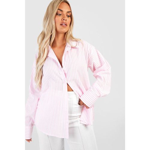 Grande Taille - Chemise Oversize En Lin - 44 - boohoo - Modalova