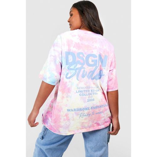 Grande Taille - T-Shirt Tie Dye À Slogan Dsgn Studio - 44 - boohoo - Modalova
