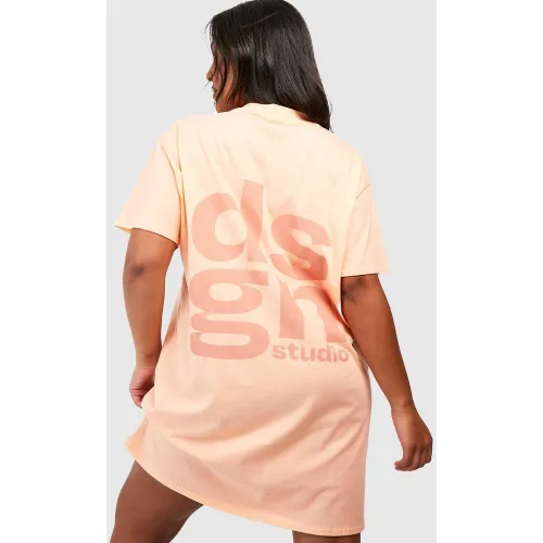Grande Taille - Robe T-Shirt À Slogan Dsgn Studio - 44 - boohoo - Modalova