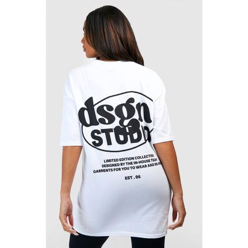 Grande Taille - T-Shirt Oversize Imprimé - 44 - boohoo - Modalova