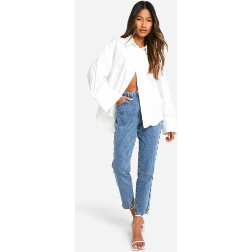 Jean Mom Cintré Basique Taille Haute - 34 - boohoo - Modalova