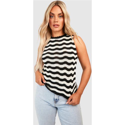Grande Taille - Top Dos Nageur En Crochet - 46 - boohoo - Modalova