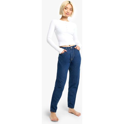 Petite" - Jean Mom Ajusté Basique - 36 - boohoo - Modalova