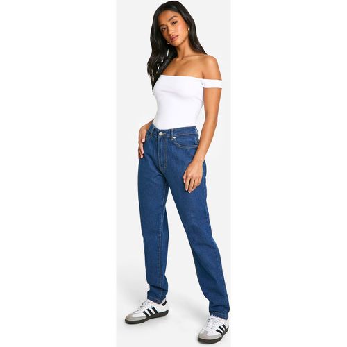 Petite" - Jean Mom Ajusté Basique - 36 - boohoo - Modalova