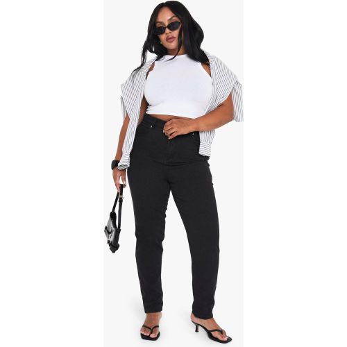 Grande Taille - Jean Mom Taille Haute - 52 - boohoo - Modalova