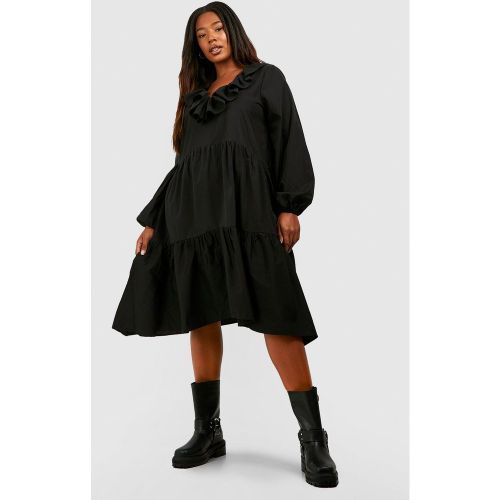 Grande Taille - Robe Babydoll À Volants - 46 - boohoo - Modalova