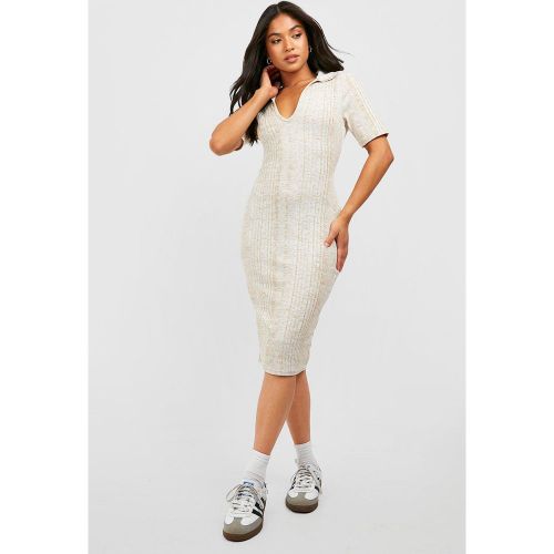 Petite" - Robe Mi-Longue En Maille - 40 - boohoo - Modalova