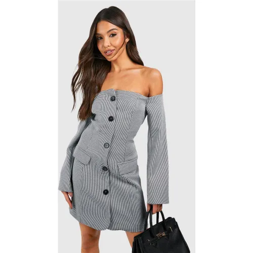 Robe Blazer À Carreaux - 44 - boohoo - Modalova