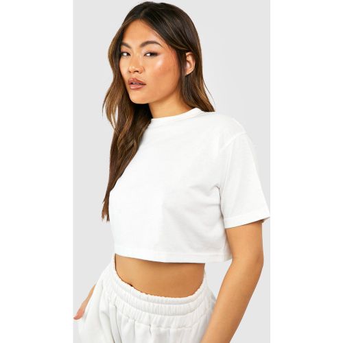 T-Shirt Court Ample - Blanc Écru - M, Blanc Écru - boohoo - Modalova