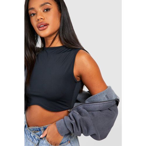 Crop Top Soyeux Premium - 36 - boohoo - Modalova