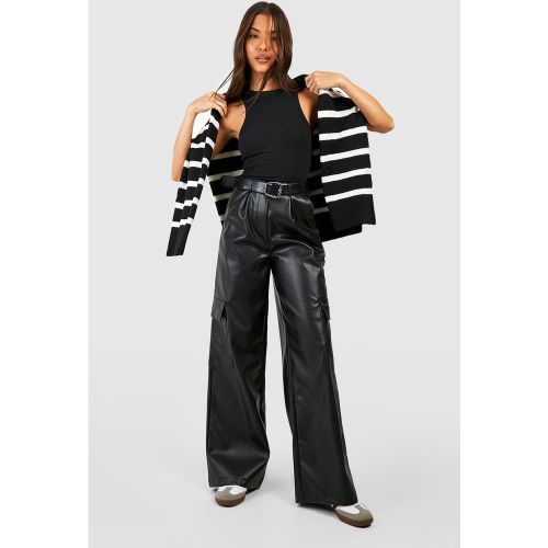 Pantalon Cargo Taille Haute - 34 - boohoo - Modalova